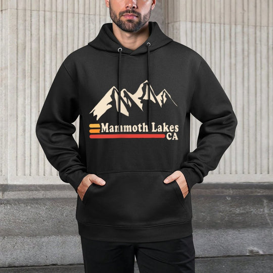 Retro Mammoth Lakes California CA Mountain Ski Layering Staple Hoodie