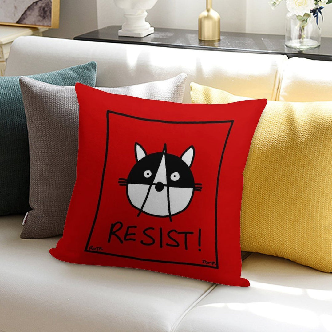 Resist! With The Raccoons of The Resistance Soft Multiple Sizes Throw Pillow