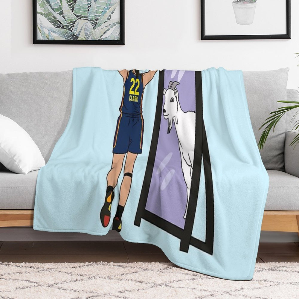 Caitlin Clark Mirror GOAT (Indiana) Premium Throw Blanket