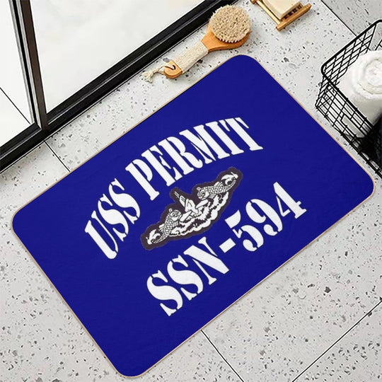 USS PERMIT (SSN-594) SHIP'S STORE  Toxin-Free Bath Mat