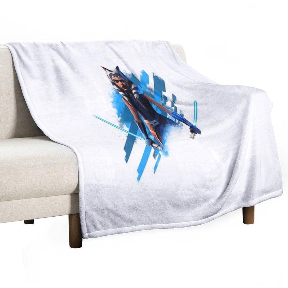 Ahsoka Tano Wrinkle-free Throw Blanket