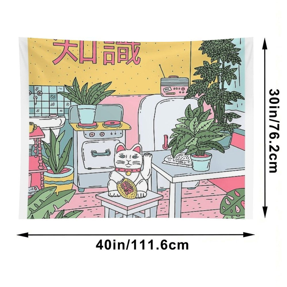 Maneki Plants Tapestry