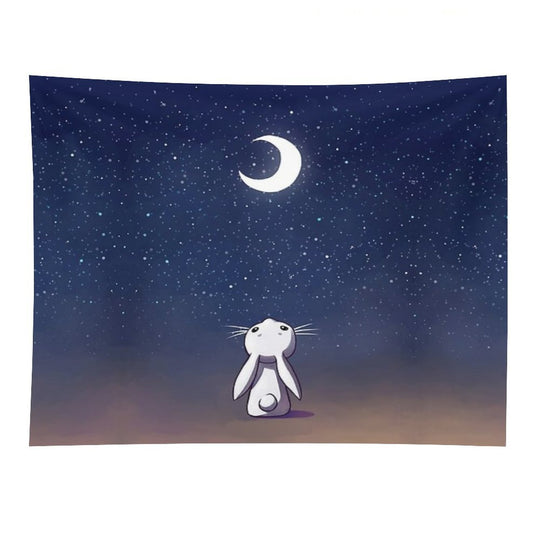 Moon Bunny Tapestry