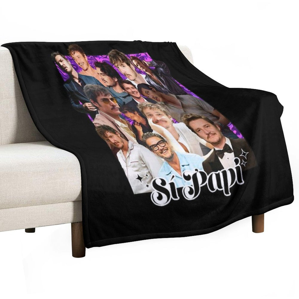 Pedro Pascal Sustainable Throw Blanket