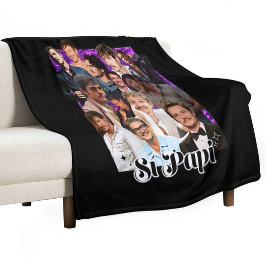 Pedro Pascal Sustainable Throw Blanket