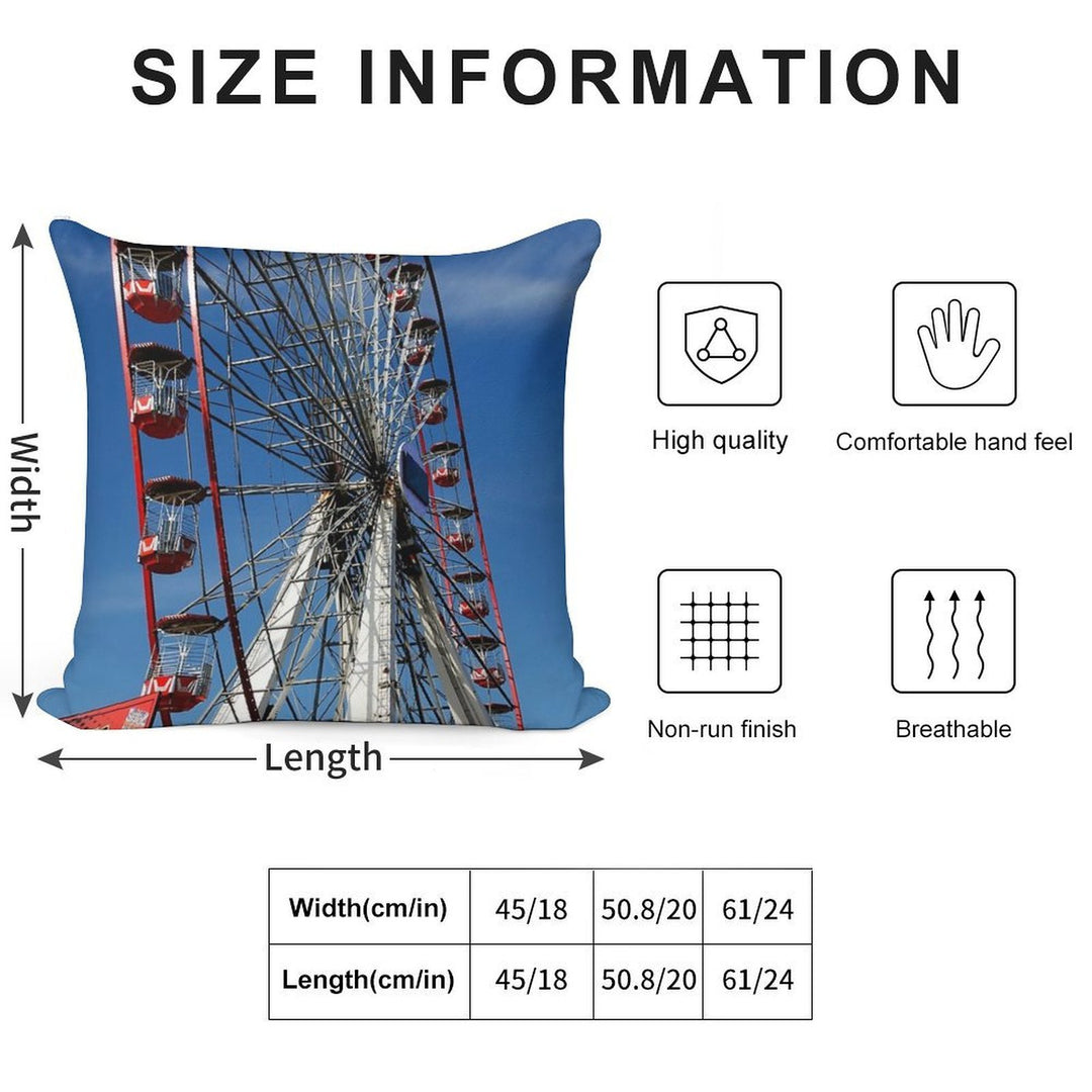Oh Wheelie Soft High-Density Material Throw Pillow