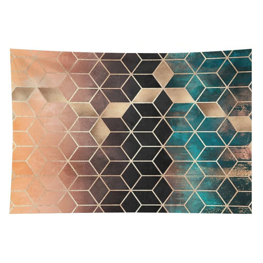 Ombre Dream Cubes Tapestry