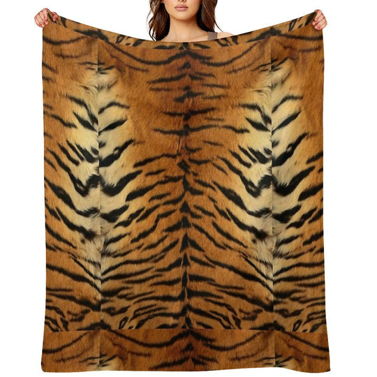 Tiger Pattern Lover Anti-pilling Throw Blanket