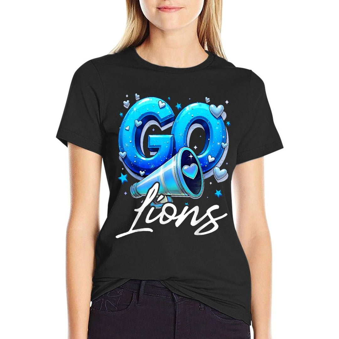 Go Cheer Lions Design Gift For Men Women Girls Kids  Lightweight T-Shirt