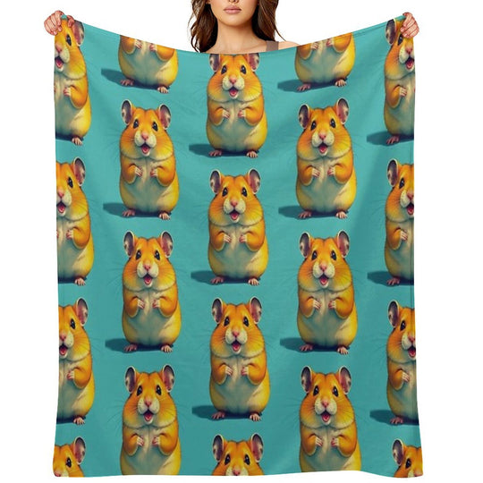 Cute Hamster Premium Throw Blanket