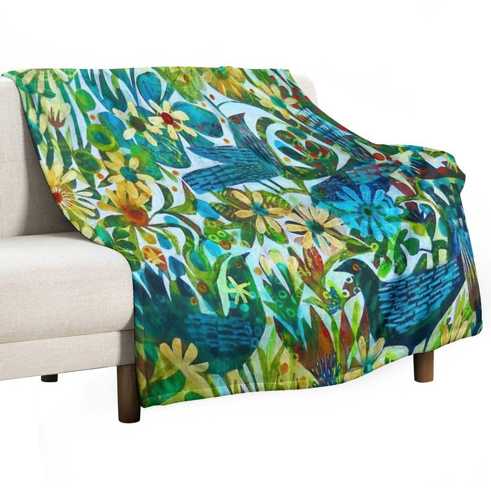 Summer Light, An Este MacLeod Design Velvety-soft Throw Blanket