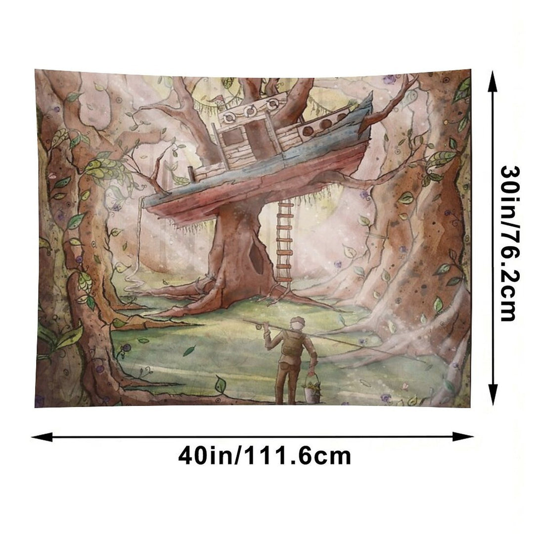 Fisherman of The Forest Tapestry
