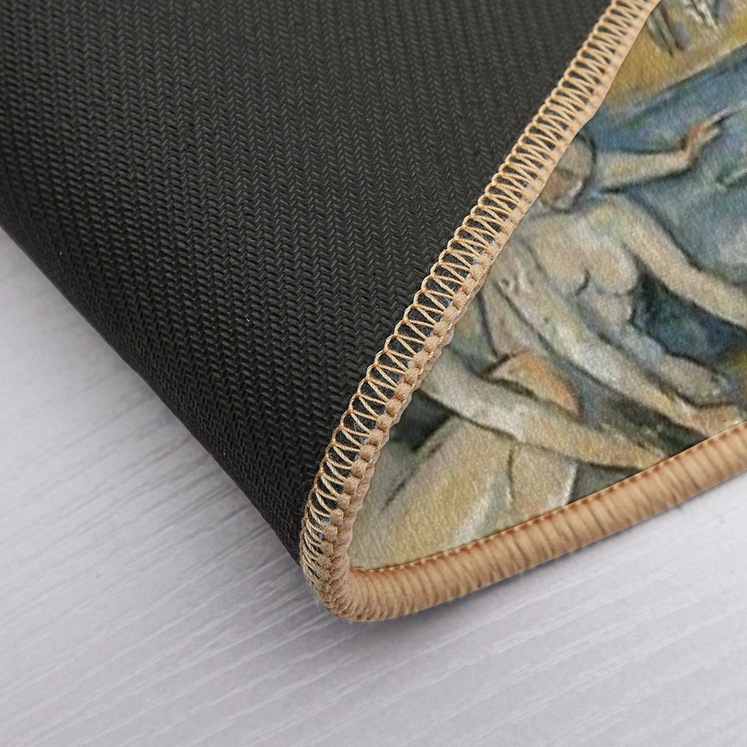 Paul Cézanne - The Large Bathers (Les Grandes Baigneuses) 1905  Fade-Resistant Bath Mat