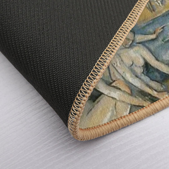 Paul Cézanne - The Large Bathers (Les Grandes Baigneuses) 1905  Fade-Resistant Bath Mat