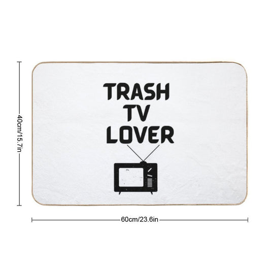Trash TV Lover  Absorbent Bath Mat