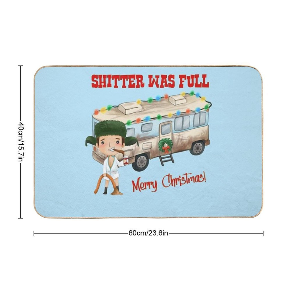 National Lampoons Christmas Vacation National Lampoons Christmas Vacation Shitter's Full  Odorless Bath Mat