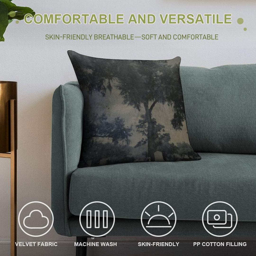 CASSADAGA TIN TYPE Soft Durable Construction Throw Pillow