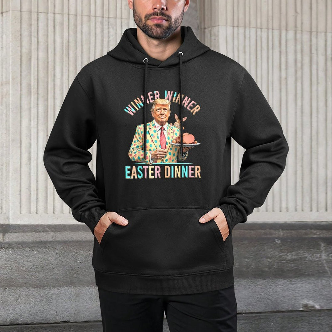 Winner Winner Easter Dinner President Trump Happy Easter Day Relaxed Fit Hoodie