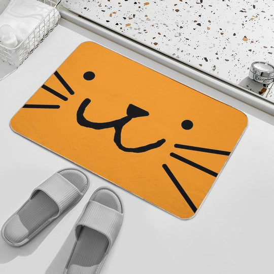 Awesome Orange Cat  Slip-Resistant Bath Mat