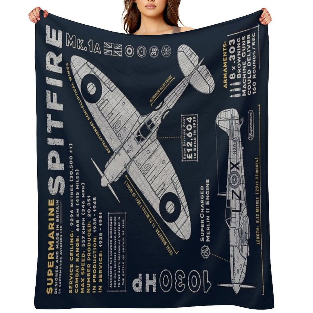 Spitfire Machine-washable Throw Blanket