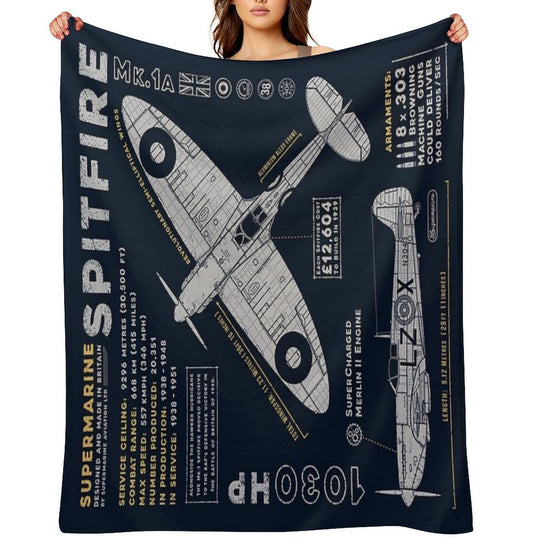 Spitfire Machine-washable Throw Blanket