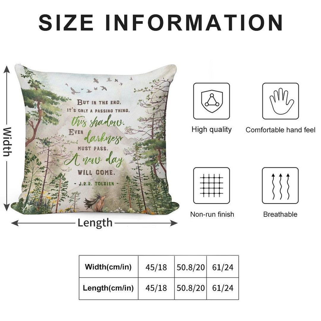 But in The End Soft Hidden Zipper Throw Pillow