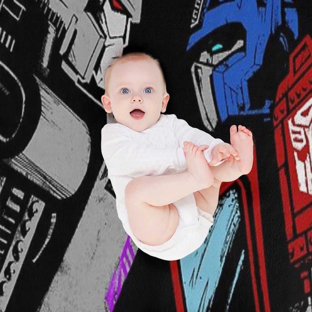 Optimus Prime Megatron Transformers Full Color Travel-friendly Throw Blanket