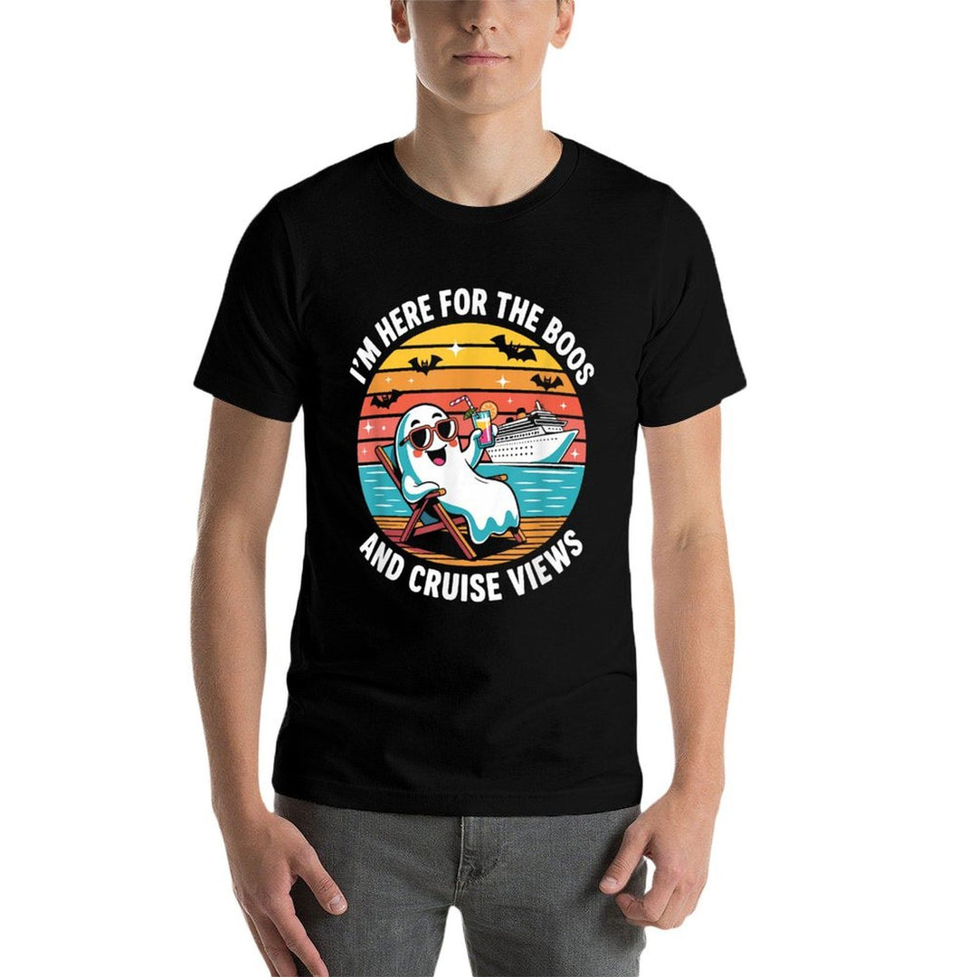 Here for The Boos And Cruise Views Halloween Party  Eco-friendly Material T-Shirt