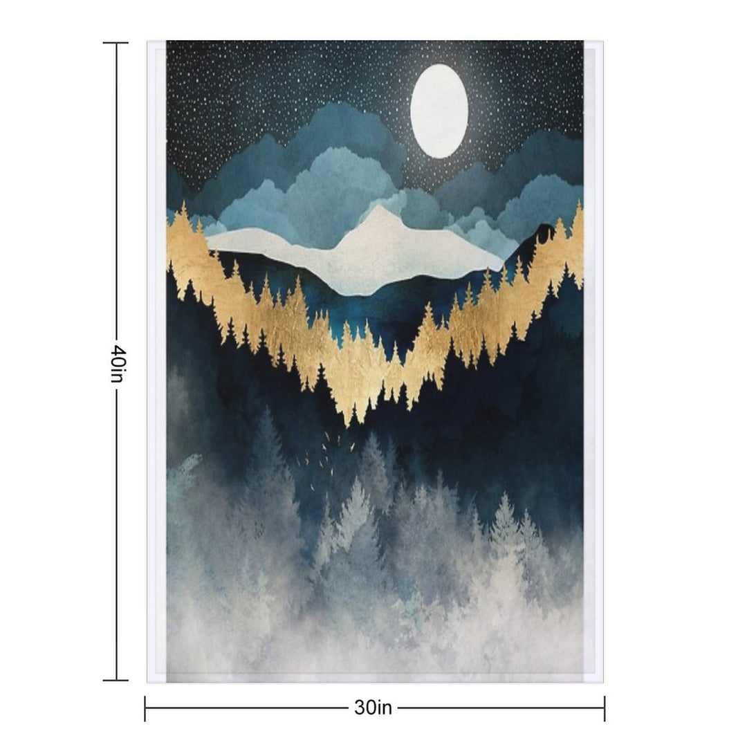 Indigo Night Anti-pilling Throw Blanket