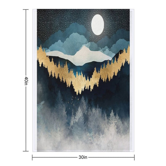 Indigo Night Anti-pilling Throw Blanket