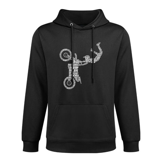 Dirt Bike Rider Motocross Enduro Dirt Biking Boys Shape Retention Hoodie
