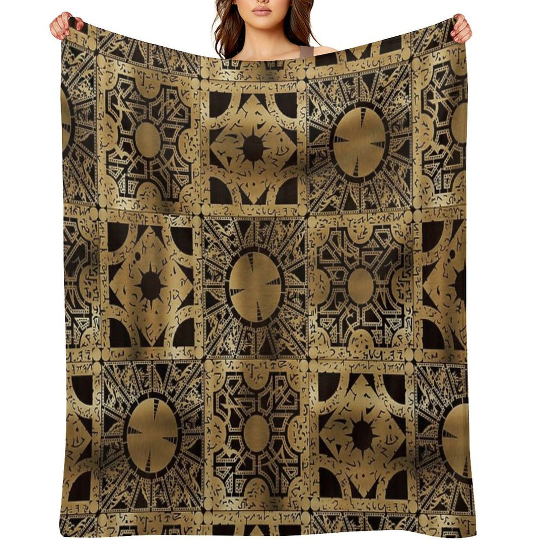 Lament Configuration Spread Shrink-resistant Throw Blanket