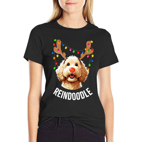 Christmas Goldendoodle Reindeer Doodle Dog Reindoodle Dog  Odor-resistant T-Shirt