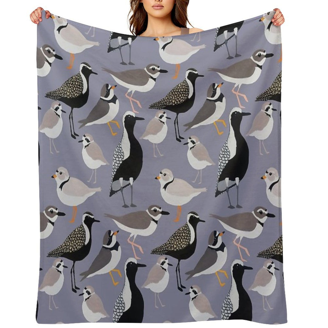 Plethora of Plovers Eco-conscious Throw Blanket