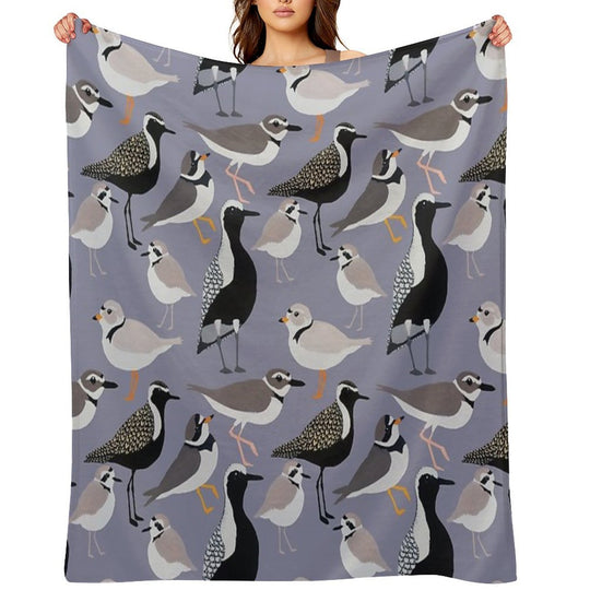 Plethora of Plovers Eco-conscious Throw Blanket