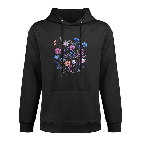 Vintage Flowers Women Wildflowers Grow Floral Graphic Summer Layering Staple Hoodie