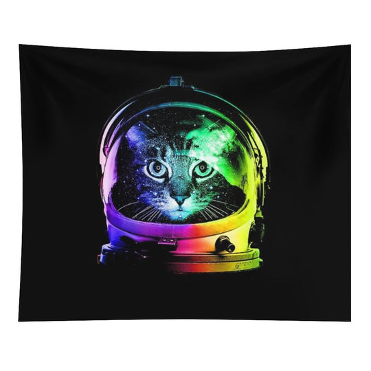 Astronaut Cat Tapestry