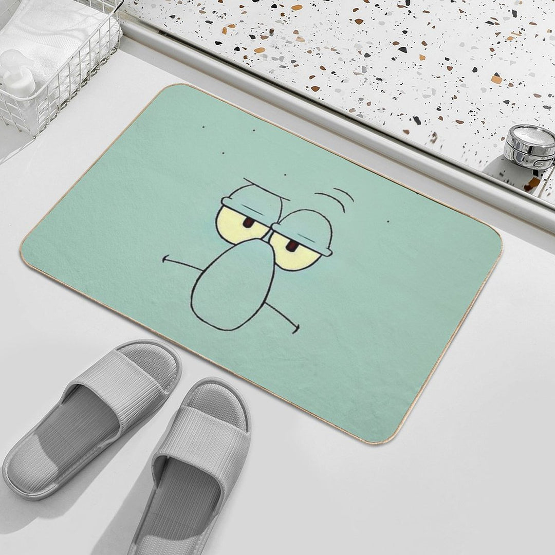 Squidward Face - Spongebob -  Easy To Clean Bath Mat