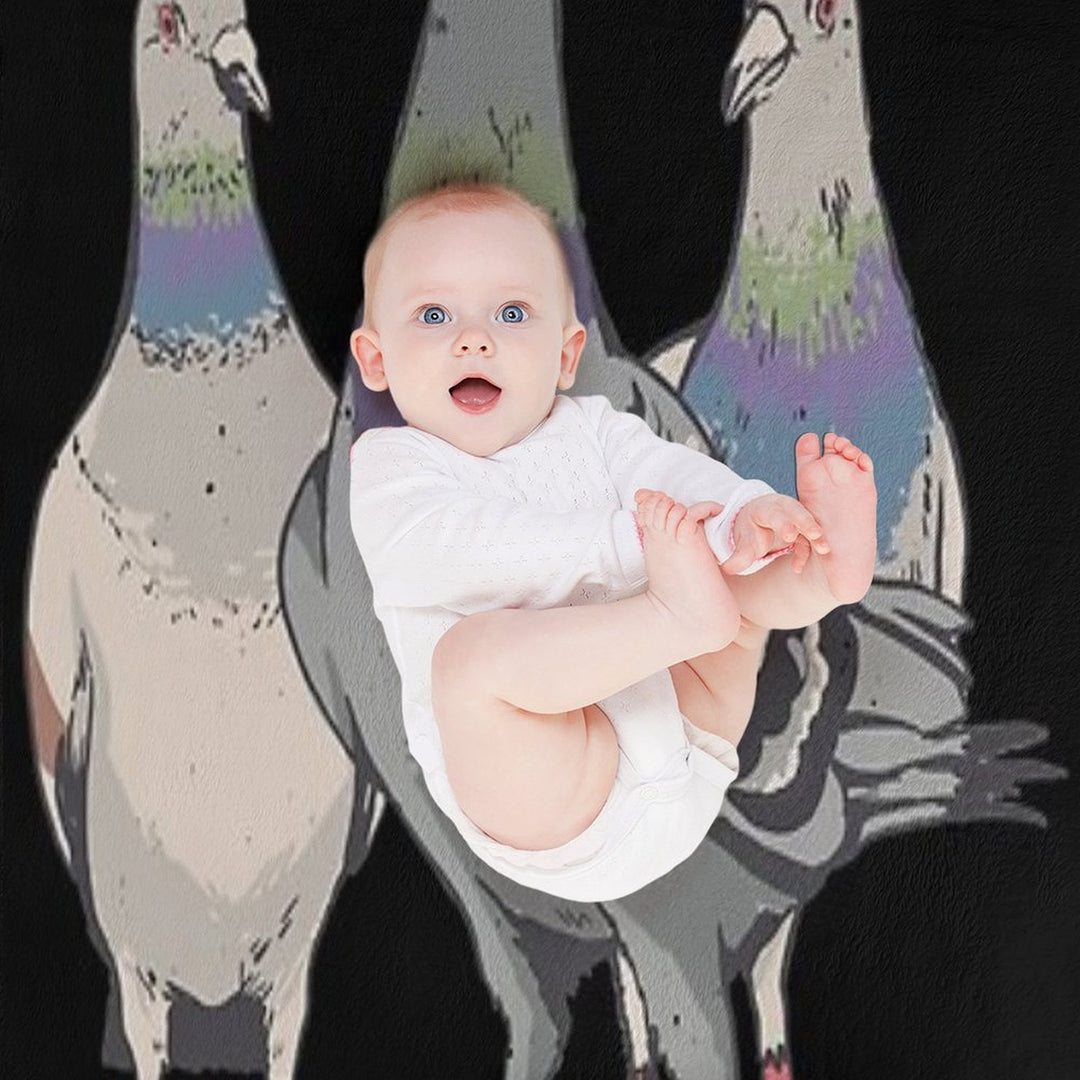Pigeons, Pigeon Breeding, Pigeon Fanciers Machine-washable Throw Blanket