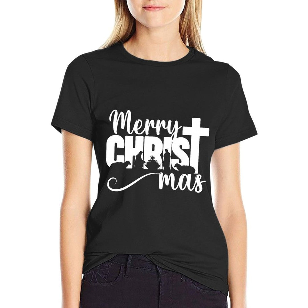 Merry Christ Mas Christian Christmas Jesus Christmas Family  Affordable Price T-Shirt