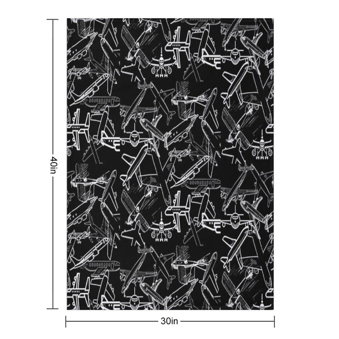 Airplanes Love Eco-conscious Throw Blanket