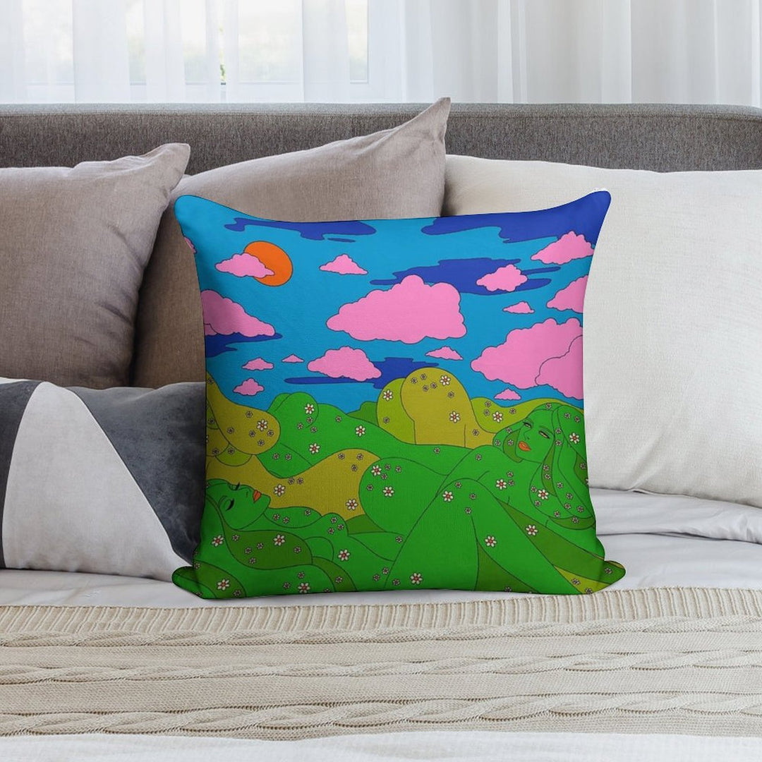 Miss Mountains Soft Home Decor Throw Pillow