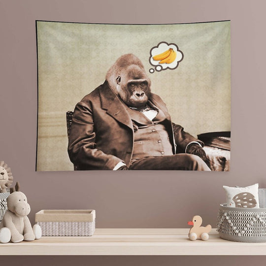 Gorilla My Dreams Tapestry