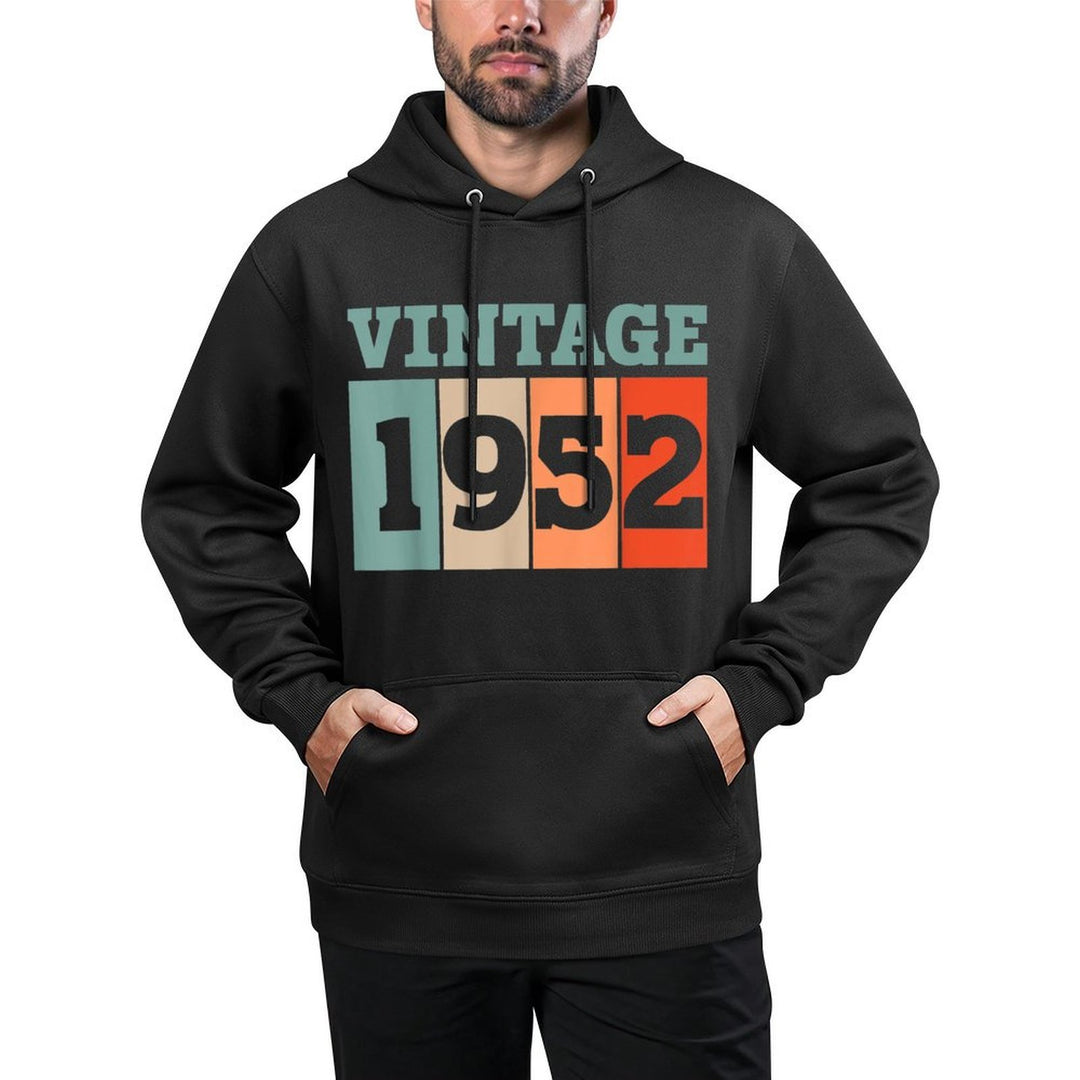 70th Birthday T Shirt Vintage Classic 70 Years Old Design Versatile Streetwear Hoodie