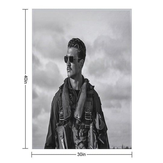 Miles B&W Easy Care Throw Blanket