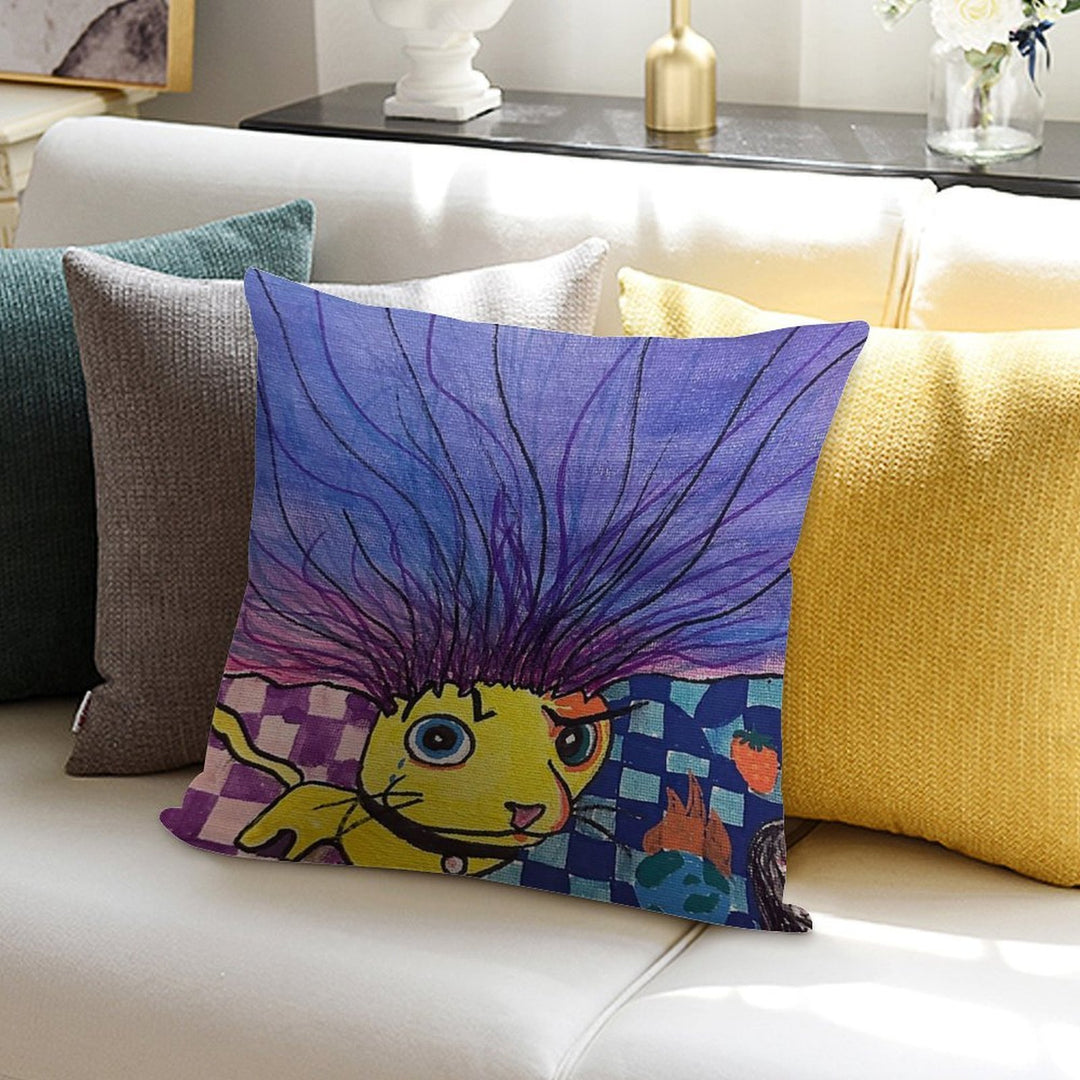 Bartholomeow Soft Multiple Sizes Throw Pillow