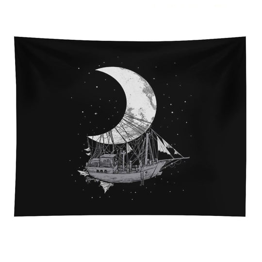 Moon Ship Tapestry