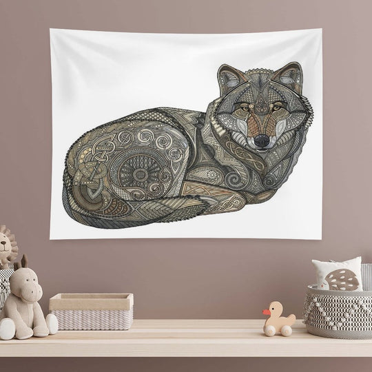 Norse Wolf Tapestry