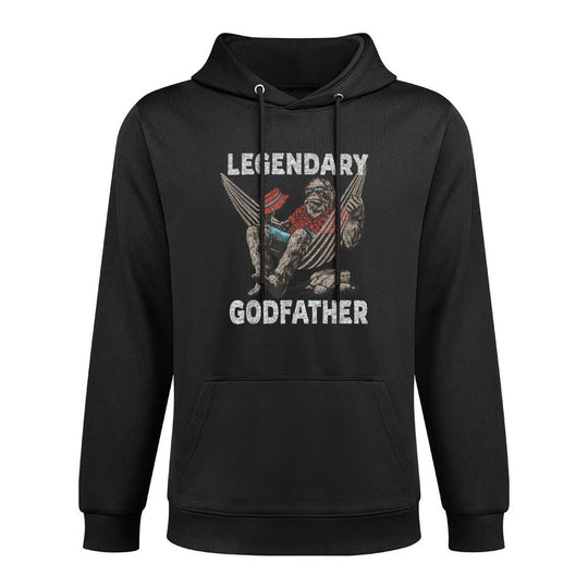 Funny Godfather Legendary Saying All-Day Comfort Hoodie