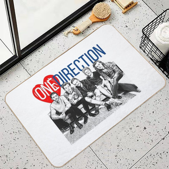 One Direction Heart!!  Pet-Safe Bath Mat